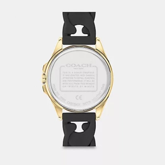 Coach Libby Watch, Water Resistant, Black - Picture 4 of 5